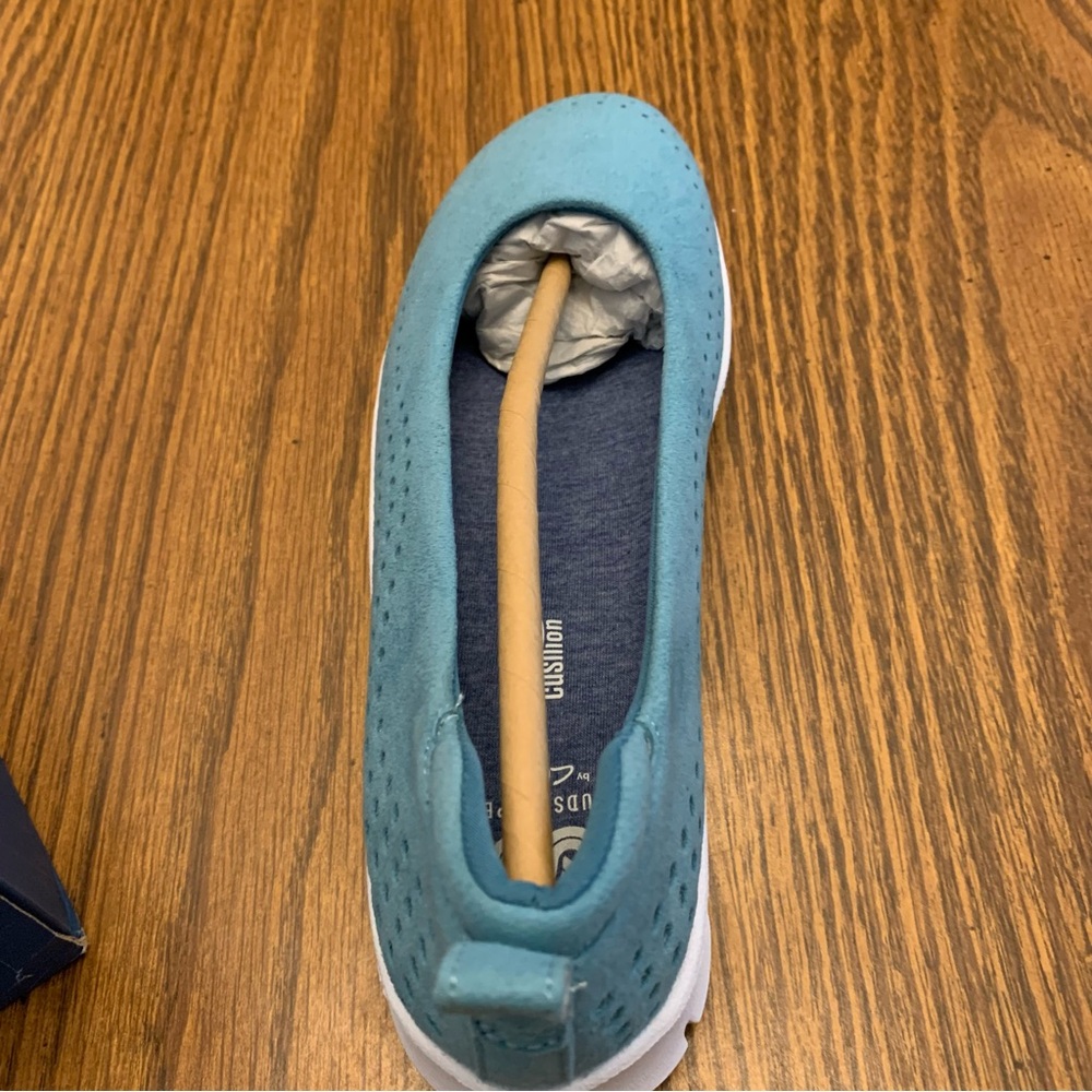 NWT CLARKS Women’s Cloudsteppers AllenaSea Aqua Flat Loafers - Picture 4 of 7